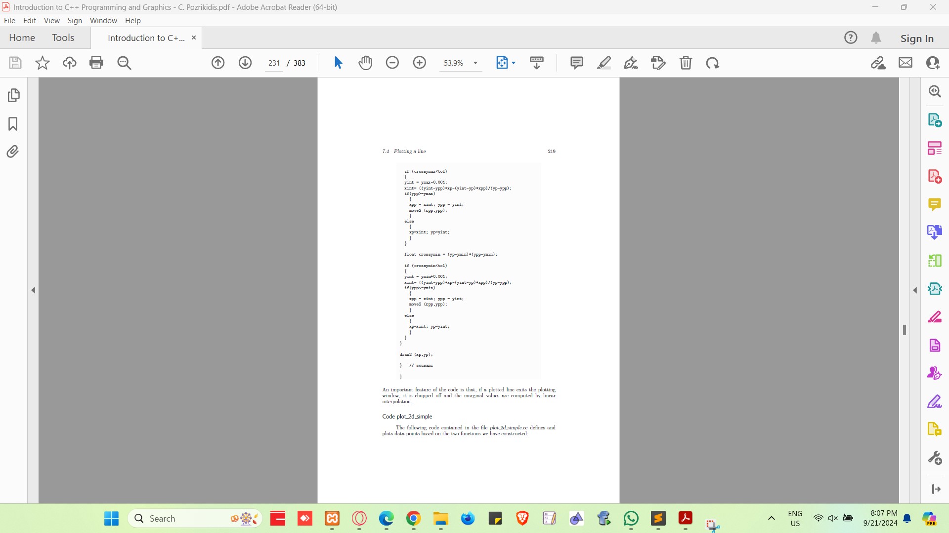 Introduction to C++ Programming and Graphics – C. Pozrikidis