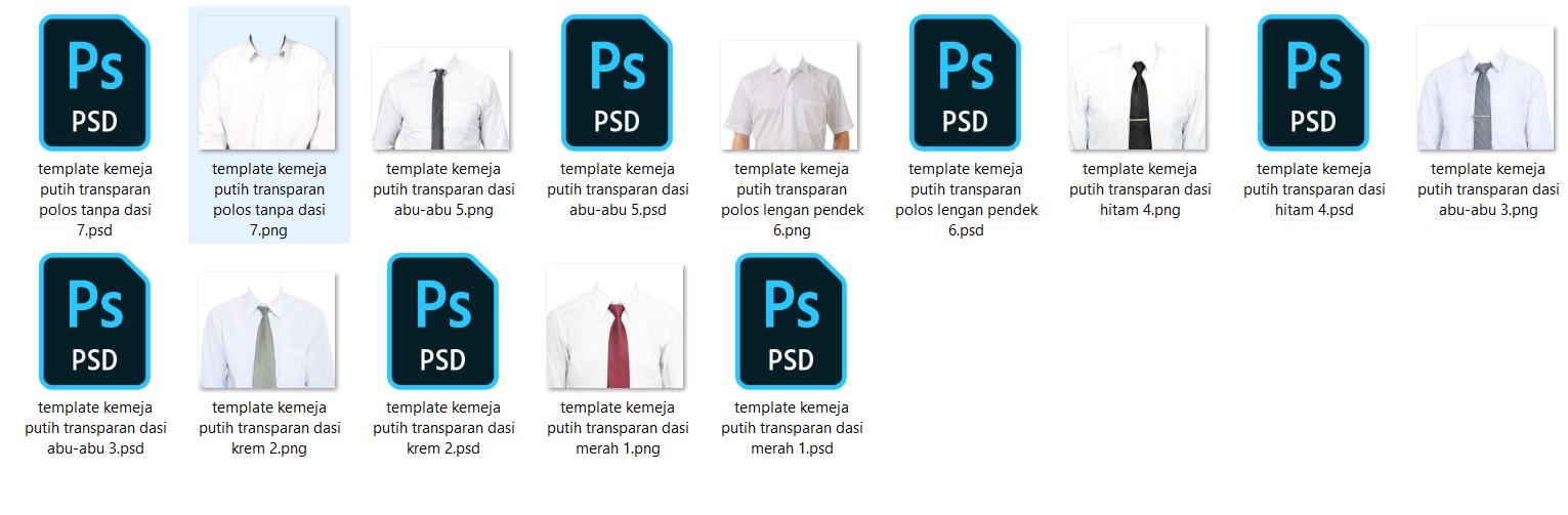 Kumpulan Kemeja Pria Warna Putih Polos Format PNG + PSD: Pilihan Terbaik untuk Desain Grafis